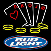 Bud Light Poker Ace Series Beer Sign Neonreclame