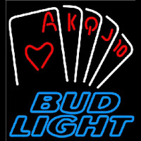 Bud Light Poker Series Beer Sign Neonreclame