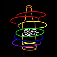 Bud Light Rainbow Bottle Neonreclame