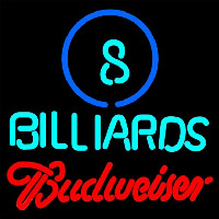 Budweiser Ball Billiards Pool Beer Sign Neonreclame
