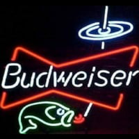 Budweiser Bowtie fish Beer Bar Neonreclame