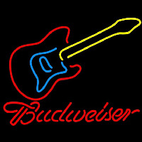 Budweiser Guitar Beer Sign Neonreclame