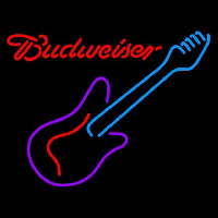 Budweiser Guitar Purple Red Beer Sign Neonreclame