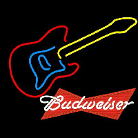 Budweiser Logo Guitar Beer Sign Neonreclame