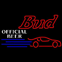 Budweiser Offical Nascar 2 Beer Sign Neonreclame