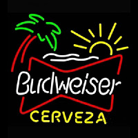 Budweiser Palm Tree Cerveza Beer Light Neonreclame