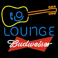 Budweiser Red Guitar Lounge Beer Sign Neonreclame