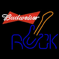 Budweiser Red Rock Guitar Beer Sign Neonreclame