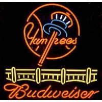 Budweiser Yankees Beer Bar Pub Neonreclame