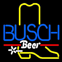 Busch Cowboy Boot Beer Sign Neonreclame