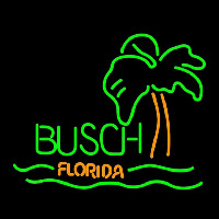 Busch Florida with Palm Tree Beer Sign Neonreclame