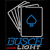 Busch Light Cards Beer Sign Neonreclame