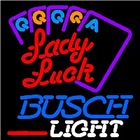 Busch Light Lady Luck Series Beer Sign Neonreclame