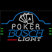Busch Light Poker Ace Cards Beer Sign Neonreclame
