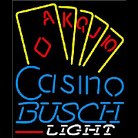 Busch Light Poker Casino Ace Series Beer Sign Neonreclame
