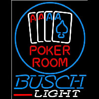 Busch Light Poker Room Beer Sign Neonreclame