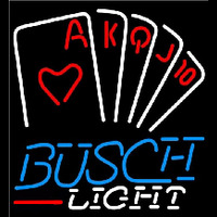 Busch Light Poker Series Beer Sign Neonreclame