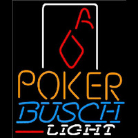 Busch Light Poker Squver Ace Beer Sign Neonreclame