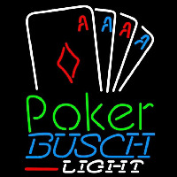 Busch Light Poker Tournament Beer Sign Neonreclame
