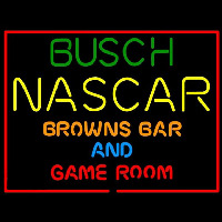 Busch NASCAR Browns Bar and Game Room Neonreclame