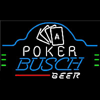 Busch Poker Ace Cards Beer Sign Neonreclame