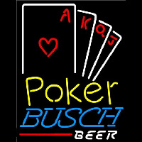 Busch Poker Ace Series Beer Sign Neonreclame