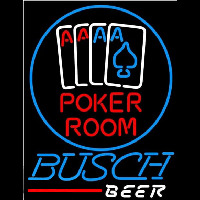 Busch Poker Room Beer Sign Neonreclame