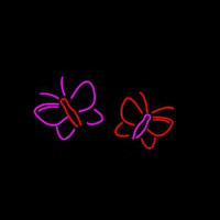 Butterflies Logo Neonreclame