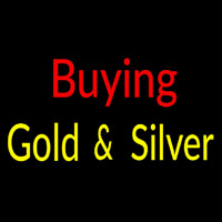Buying Gold And Silver Block Neonreclame