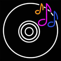 CD Musical Note Neonreclame