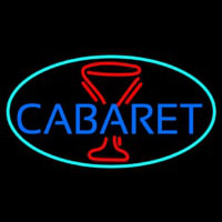 Cabaret With Wine Glass Neonreclame