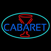 Cabaret With Wine Glass Neonreclame