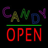 Candy Block Open Green Line Neonreclame