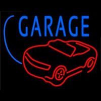 Car Logo Garage Block Neonreclame