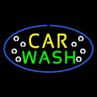 Car Wash Block Oval Neonreclame