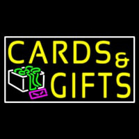 Cards And Gifts Block White Border Neonreclame