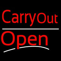Carry Out Open Neonreclame