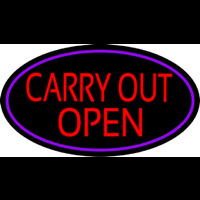 Carry Out Open Neonreclame