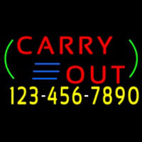 Carry Out With Phone Number Neonreclame