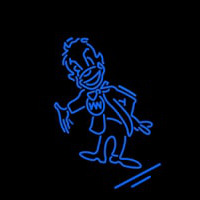 Cartoon Blue Neonreclame