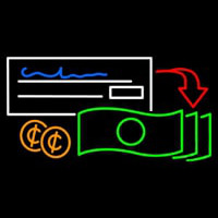Check Cashing Logo Neonreclame