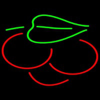 Cherry With Leaves Logo Neonreclame