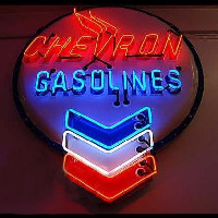 Chevron Gasoline Neonreclame