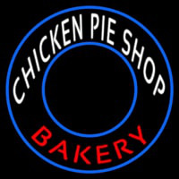 Chicken Pie Shop Bakery Circle Neonreclame