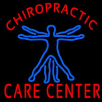 Chiropractic Care Center Human Logo Neonreclame