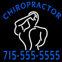 Chiropractor Logo With Number Neonreclame
