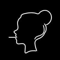Cigarette Cool Girl Neonreclame
