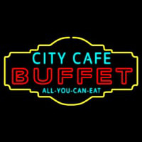 City Cafe All You Can Eat Buffet Neonreclame