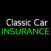 Classic Car Insurance Neonreclame