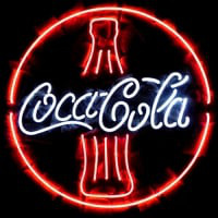 Coca Cola Coke Fles Bier Bar Open Neonreclame